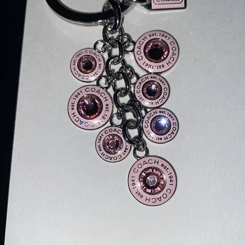 Coach Vintage Breast Cancer Awareness (BCA) Multi-Charm Keyring / Bag